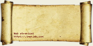 Isidora Komar vizit kartica